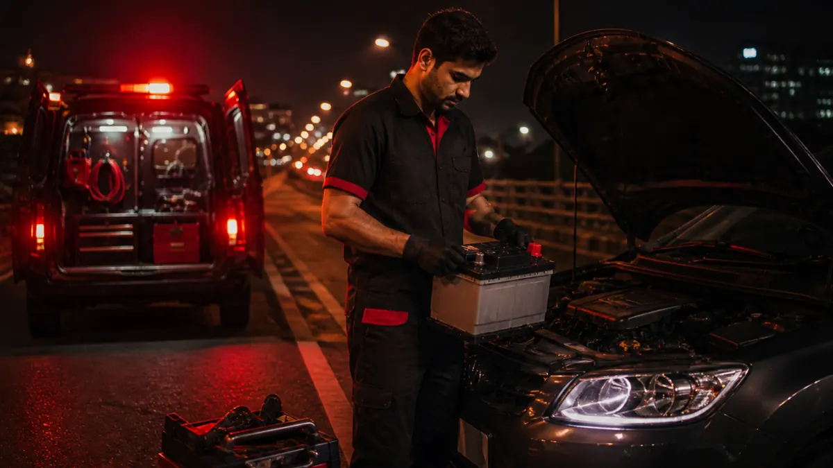New car battery replacement support in Kota